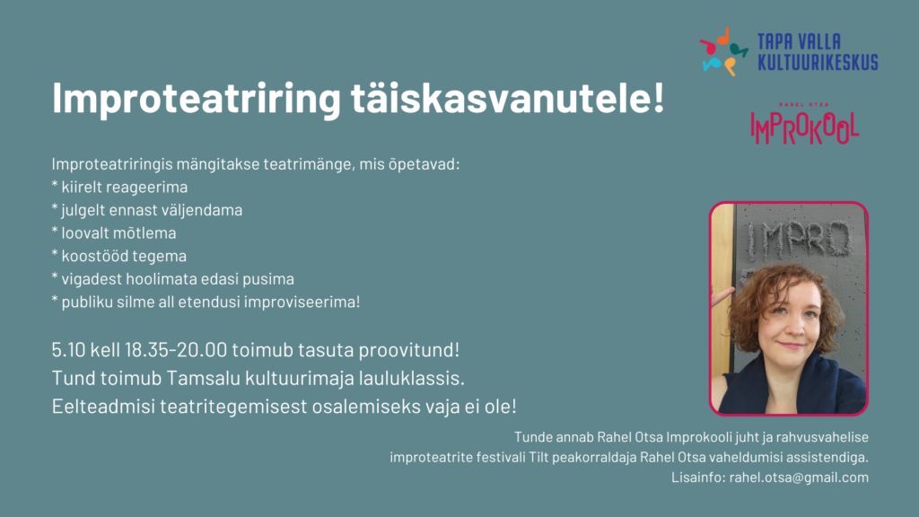Improteatriringi TASUTA PROOVITUND