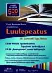 Eesti Raamatu Aasta avasündmus „Luulepeatus“