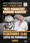 Arlet Palmiste loeng “Mees raamatust – Raimond Kaugver”